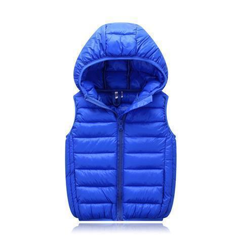 Kids Hooded Puffer Vest - None Of The Above