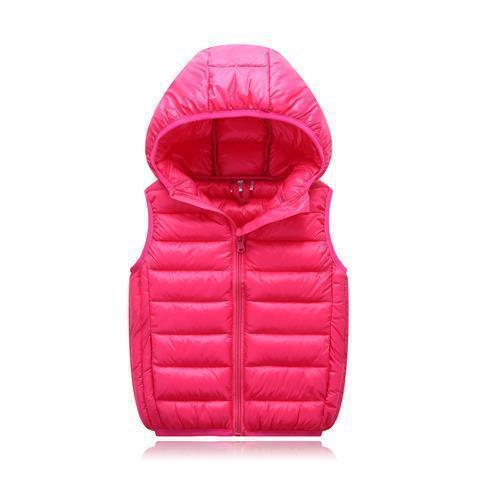 Kids Hooded Puffer Vest - None Of The Above