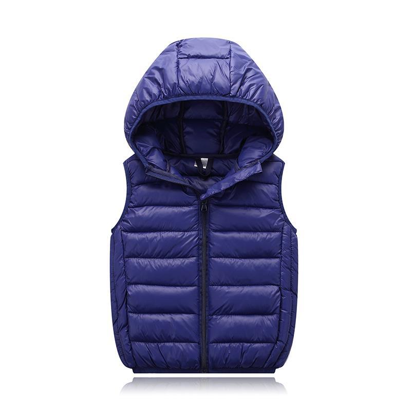 Kids Hooded Puffer Vest - None Of The Above