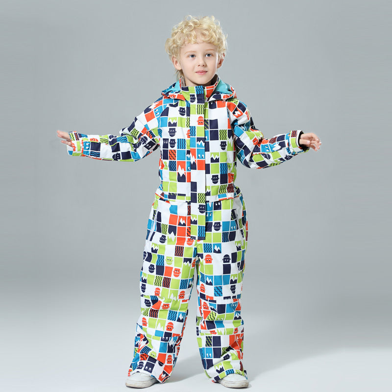 Kids Ski Suit One-piece Style - None Of The Above